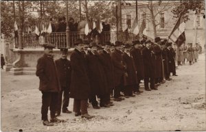 CPA AK carte photo STENAY - Groupe des Hommes (116409)