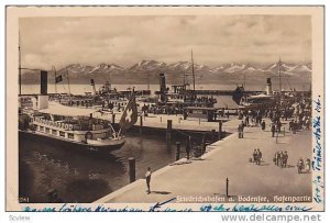 RP, Ferries, Hafenpartie, Friedrichshafen a. Bodenfee, Germany, 1920-1940s