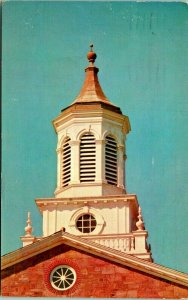 Princeton New Jersey NJ Alexander Hall Seminary Spire Vtg Chrome Postcard Q15