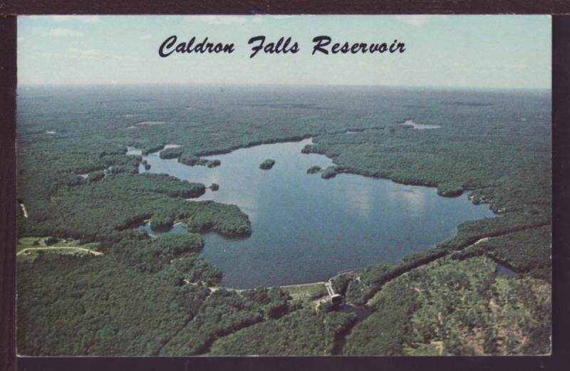 Caldron Falls Reservoir Near Crivitz WI Postcard 3530