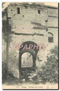 Old Postcard Orange Portico des Arenes