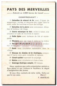 Wonderland Postcard Old Model Train