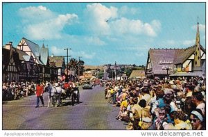 California Solvang Street Scene 1972