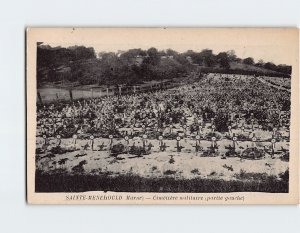 Postcard Cimetière militaire, Sainte-Menehould, France