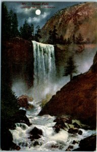 1910s Vernal Falls Yosemite Valley California Postcard