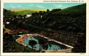 Cameron Municipal Swimming Pool, Cameron WV Vintage Postcard R46