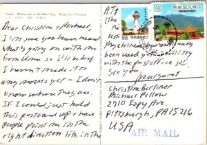 Movie Ads in Hsi Men-Ting China Postcard