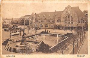 BF34463 bahnhof   aachen  germany front/back scan
