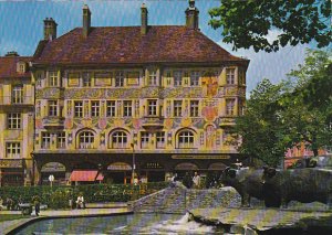 Germany Muenchen Riffini-Haus mit Rinderbrunnen