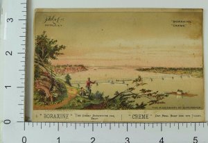 J. D Larkin Co Boraxine & Creme Mississippi River View Burlington Point F67