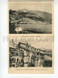 491023 Switzerland MONTREUX Hotel & Pension l'Hermitage Vintage postcard