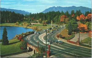 Canada Vancouver Entrance To Stanley Park Causeway Chrome Postcard 04.16