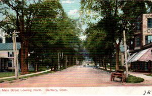Danbury, Connecticut - A view down Main Street - c1905