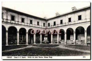 Old Postcard Firenze Chiesa del Primo Chiostro Spiritist Porce Alfonso Parigi