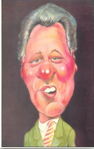 Romanian cartoonist Stefan Popa Popa's drawing comic caricature Bill Clinton