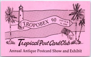 Tropobex 90, Annual Antique Postcard Show & Exhibit, Tropical Post Card Club, FL