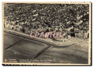 Modern Postcard Ostend City and the Kursaal Caught in Flight