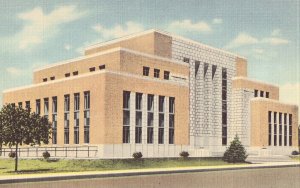 Quay County Court House - Tucumcari, New Mexico Linen Postcard