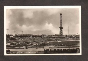 GERMANY Berlin Terrassengarten am Funkturm Real Photo RPPC  Postcard Postkarte