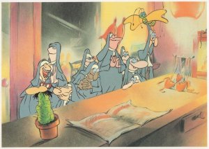Vol Van Gratie Dutch Risque Adult Cartoon Film Postcard