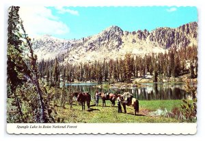 Spangle Lake Boise National Park Idaho Postcard Continental Scenic View Card