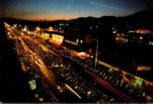 South Dakota Sturgis Bike Rally & Races Main Street At Night