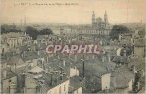 Old Postcard Nancy Panorama seen from the Church Saint-Epvre