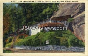 Cliff Dwellers - Chimney Rock, North Carolina NC Postcard
