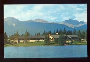 Jasper, Alberta, Canada Postcard, Jasper Park Lodge, Lac Beauvert, Colin Range