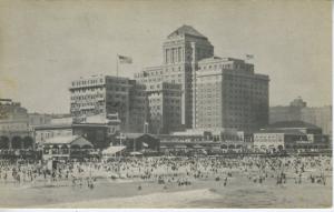 Chalfonte Haddon Hall ~ Atlantic City NJ New Jersey ~ Vintage c1938 Postcard