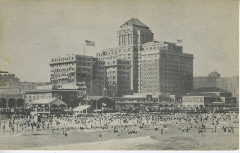 Chalfonte Haddon Hall ~ Atlantic City NJ New Jersey ~ Vintage c1938 Postcard