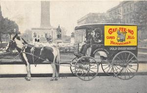 Gaf-Fee-No Cures All Headaches Wagon Advertising Postcard