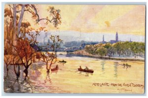 South Australia Postcard Adelaide from River Torrens c1910 Oilette Tuck Art