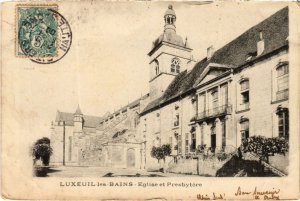 CPA Luxeuil-les-Bains Eglise et Presbytere (1273661)