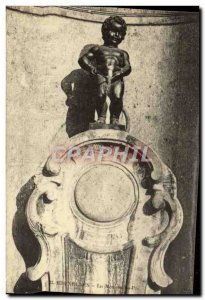 Old Postcard Brussels Manneken Pis