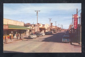 TOMBSTONE ARIZONA DOWNTOWN ALLEN STREET SCENE OLD CARS VINTAGE POSTCARD