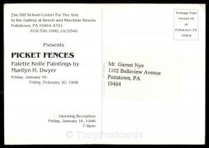 Marilyn H. Dwyer, Picket Fences, oil