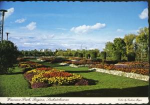 Wascana Park Regina SK Sask Saskatchewan Summertime Vintage Postcard D9