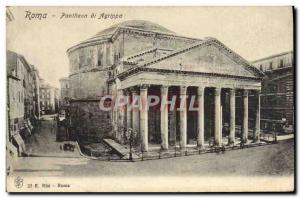 Old Postcard Pantheon Roma di Agrippa
