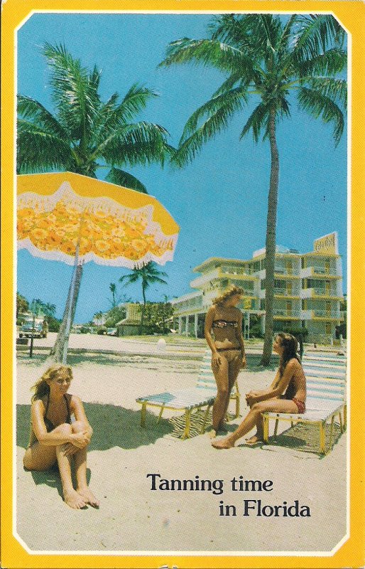 Florida FL, Beautiful Women on Beach, Sexy Girls, Bikini, Swimsuits 1983 Hotel