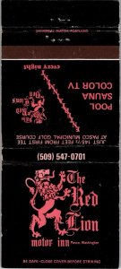 Matchbook Cover - Red Lion Motor Inn Pasco WA 30 Strike Washington MB94