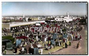 Postcard Modern Marrakech Morocco Place Djemaa el Fna to Djebilets