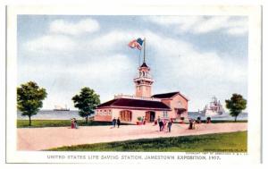 US Life Saving Station, 1907 Jamestown Exposition World's Fair Postcard