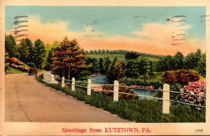 Pennsylvania Greetings From Kutztown 1943