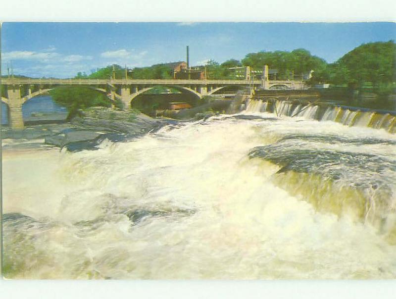 Unused Pre-1980 BRIDGE SCENE Glens Falls - Lake George New York NY HQ8853