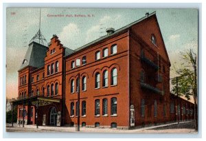 1909 Convention Hall Building Street View Buffalo New York NY Antique  Postcard