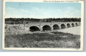 Perrysburg OH Bridge Postcard