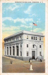 Newburgh Savings Bank Newburgh New York 1920c postcard