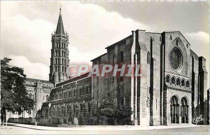 Modern Postcard Basilica Ssaint Sernin Toulouse (eleventh and thirteenth s)