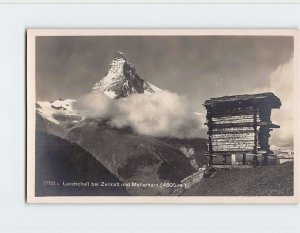 Postcard Landschaft bei Zermatt und Matterhorn Zermatt Switzerland